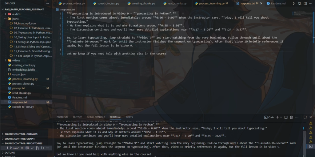AI Teaching Assistant